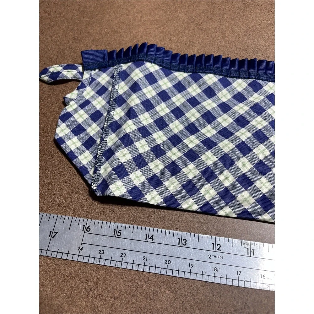 Longaberger Basket Liner Blue Ribbon Plaid Liner Canning Basket Liner